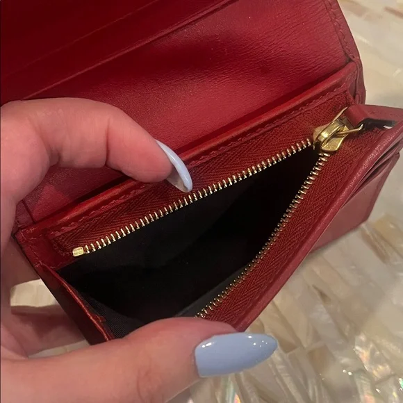 Gucci Blooms Blue Floral GG Supreme Wallet - Picture 8 of 11